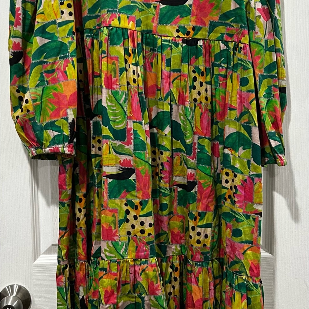 NEW BRITON COURT Jenny Maxi dress in Tropical Mirage Sz XL - Picture 5 of 5